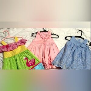 3 unique 12month dresses. Get these dresses, and be set for the szn! Info below